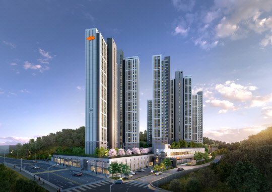 대림산업이 1월 분양하는 'e편한세상 가평 퍼스트원' 투시도. <대림산업 제공>